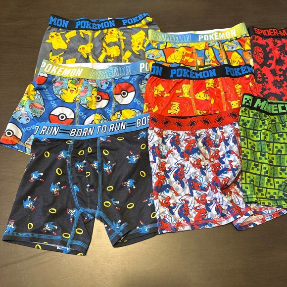 Bundle of 10 Boys Brief Shorts Size 8 - Picture 4 of 5